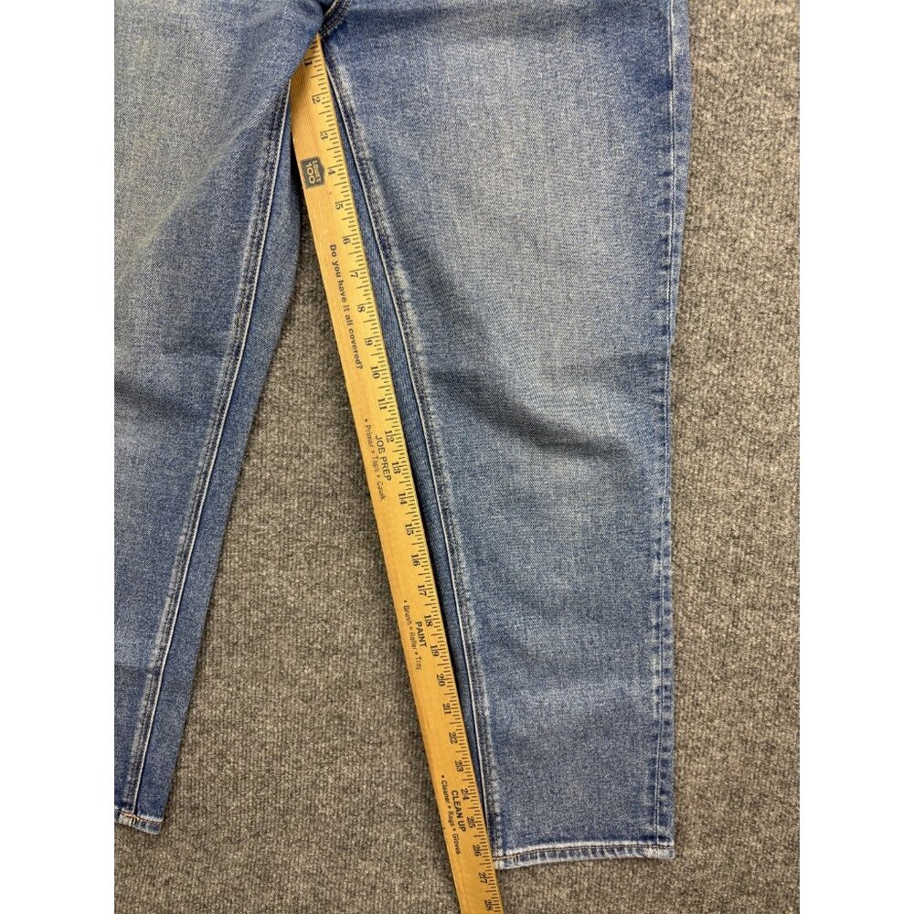 American Eagle Jeans Womens 4 Blue Highest Rise Mom Jean Stretch Distressed - Picture 5 of 9